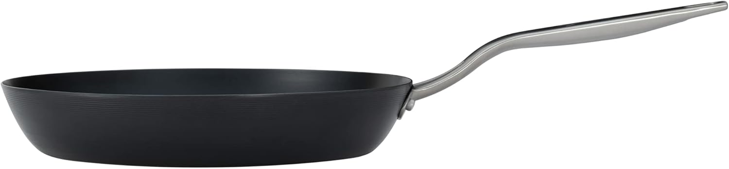 Lagostina Blue Carbon Steel, 28 cm Skillet, high Heat Resistance, Multi-hob Including Induction, Oven Safe