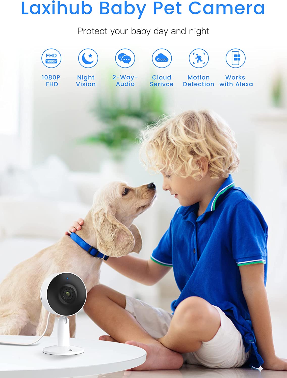 Baby Monitor with Camera and Audio (4PC ), IN1 Security Camera