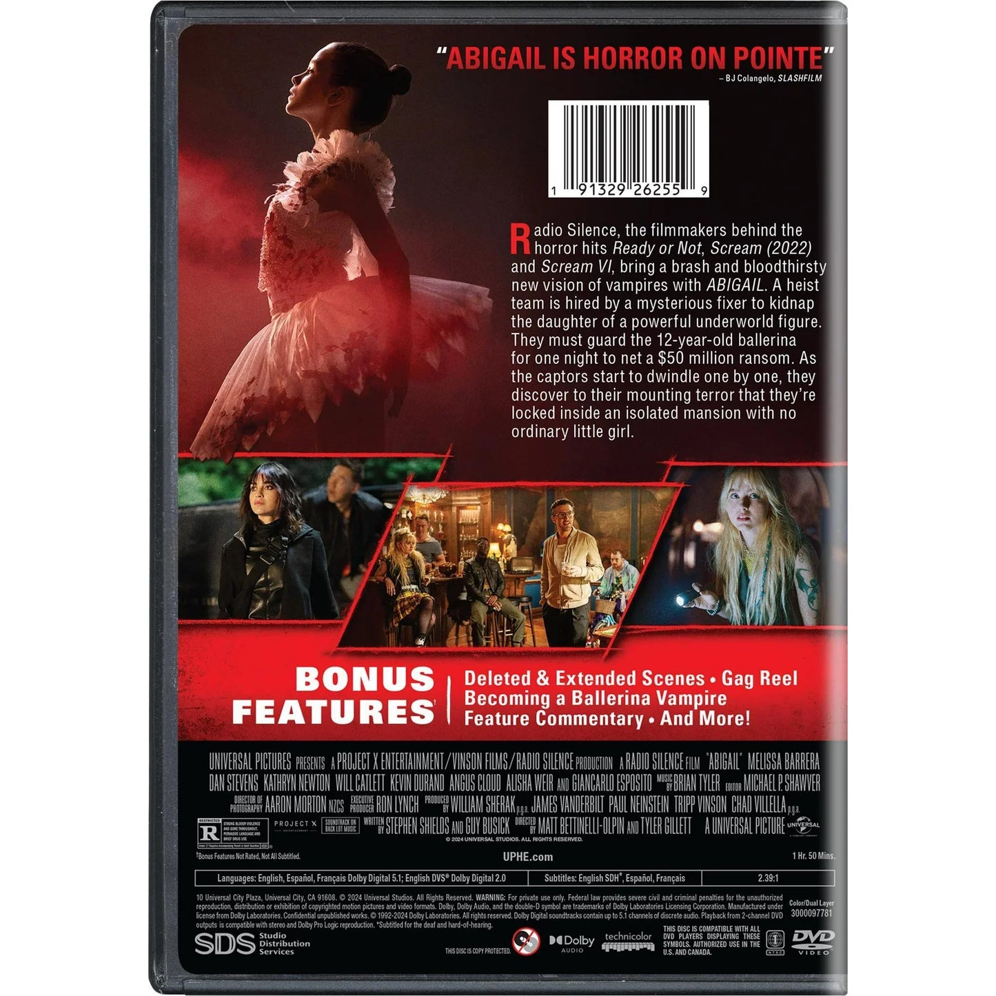 Abigail (DVD), Universal Studios, Horror English Only