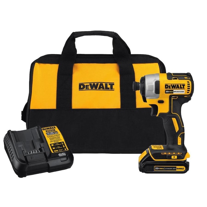 DEWALT DCF787C1 20V MAX Brushless Cordless Impact Driver Kit, 1/4-in