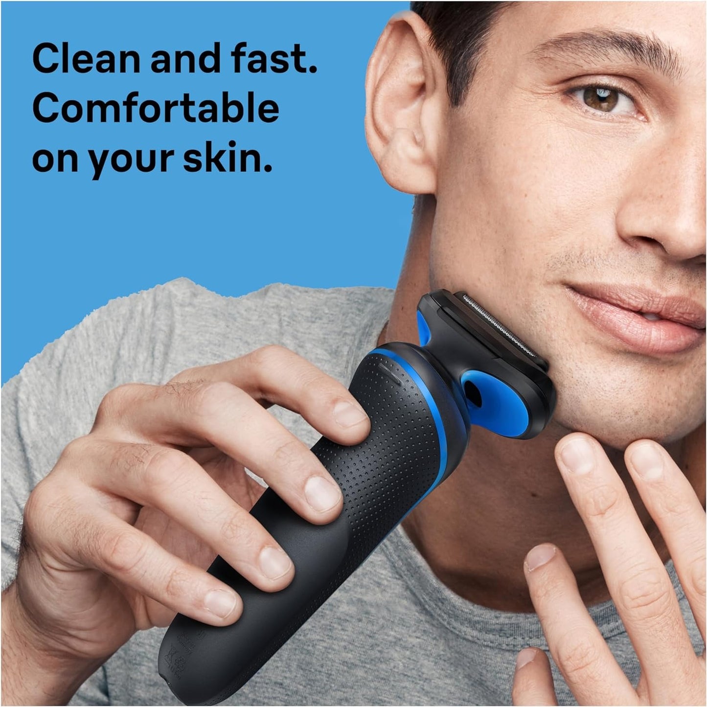 Braun Electric Shaver Kit for Men Series 5 5118s, Wet & Dry Turbo Shaving Mode