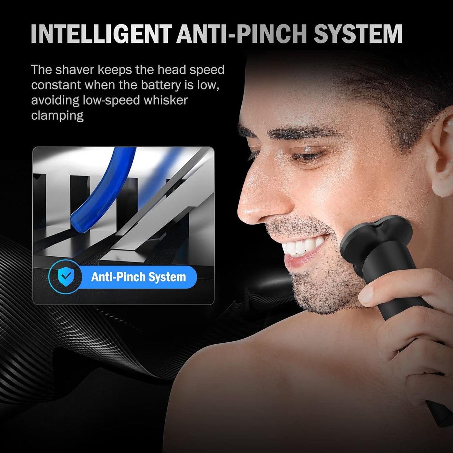 Electric Shaver Razor for Men Face,3D Rechargeable Rotary Shaver