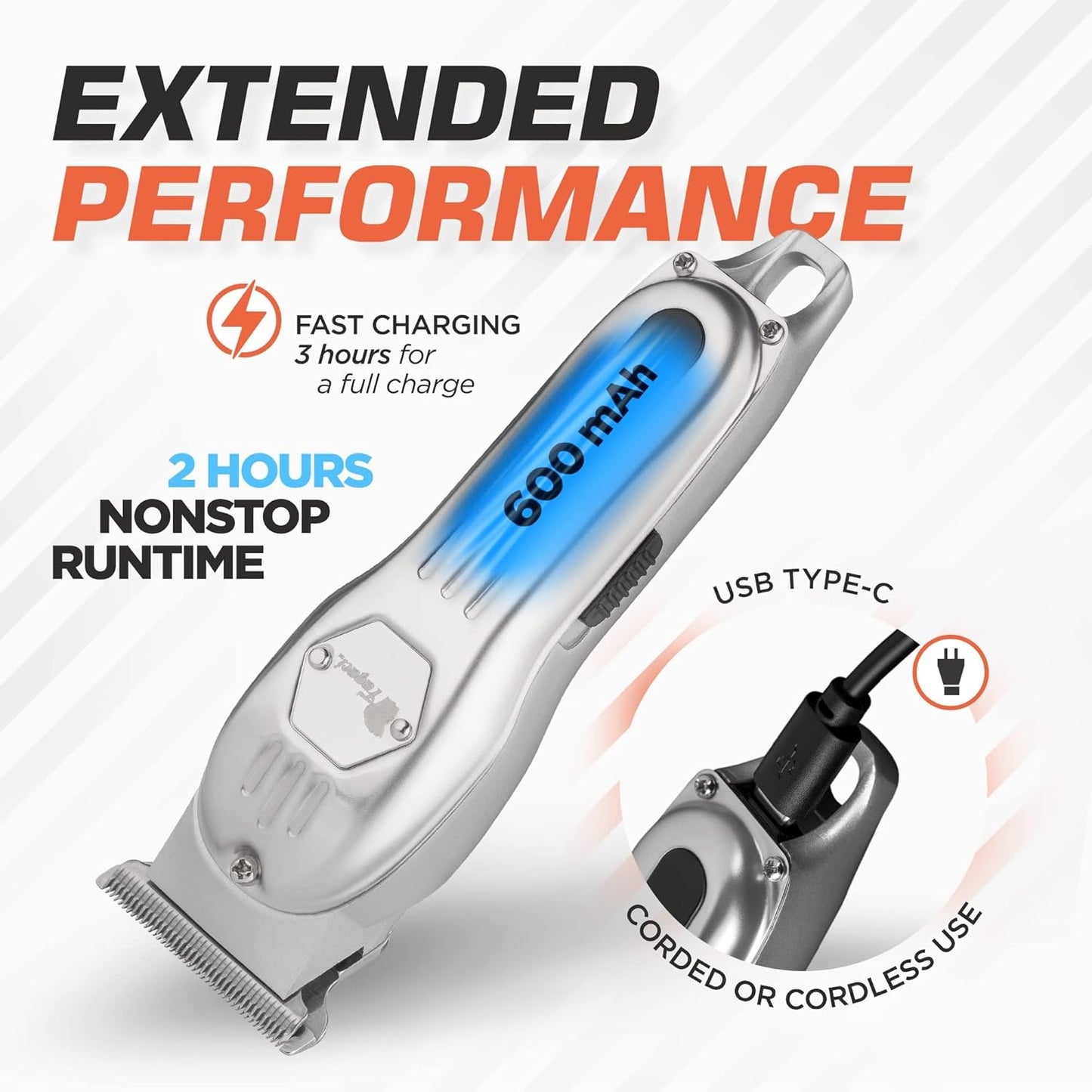 Fagaci Cordless Trimmers for Barbers Extremely Fine Cutting