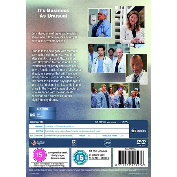 Grey's Anatomy Season 16 - ONLY IN ENGLISH