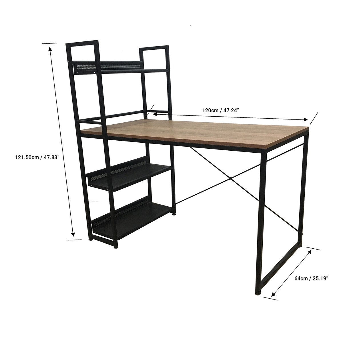 JR Home Collection Leo Space Saver Desk /Bookshelf Combo