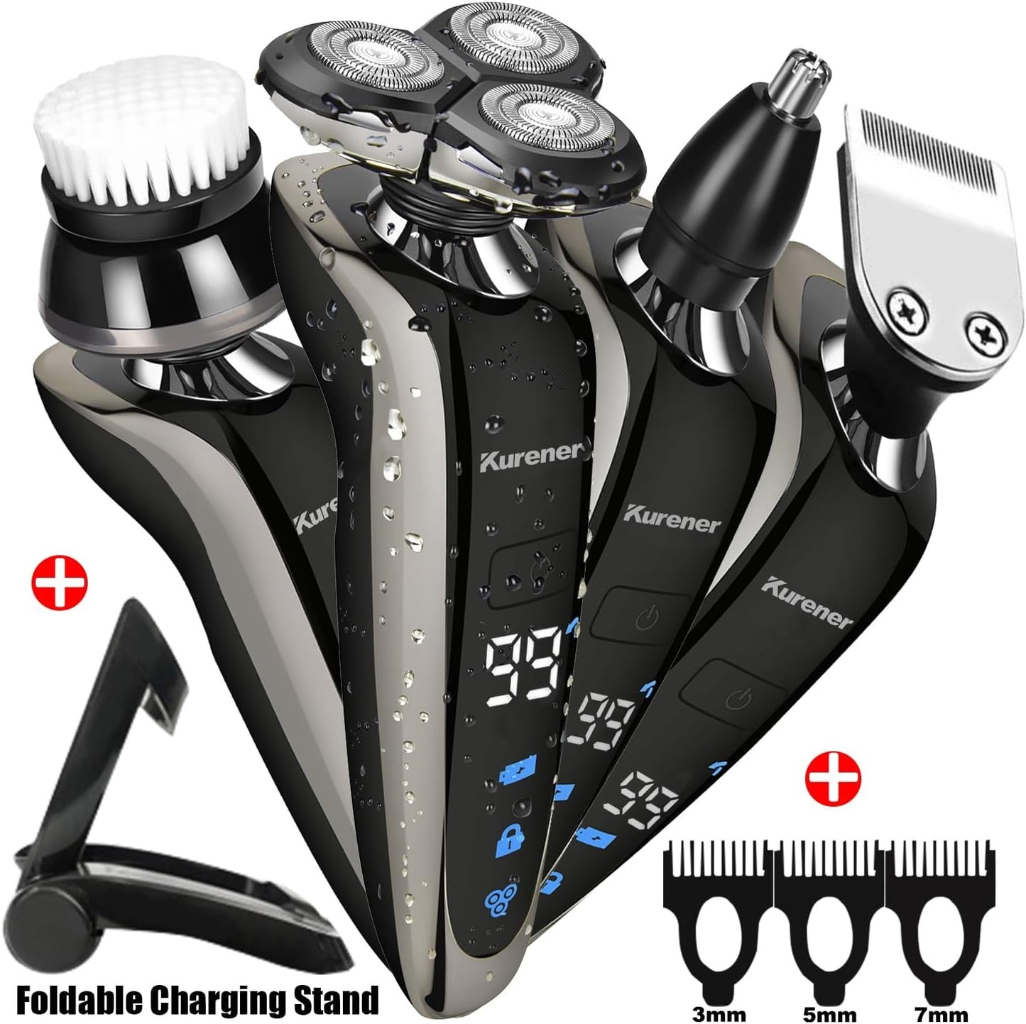 Kurener Electric Shaver Razor Beard Trimmer