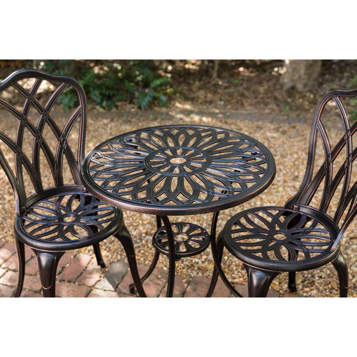 Patioflare Paradise Cast Aluminum Bistro Set