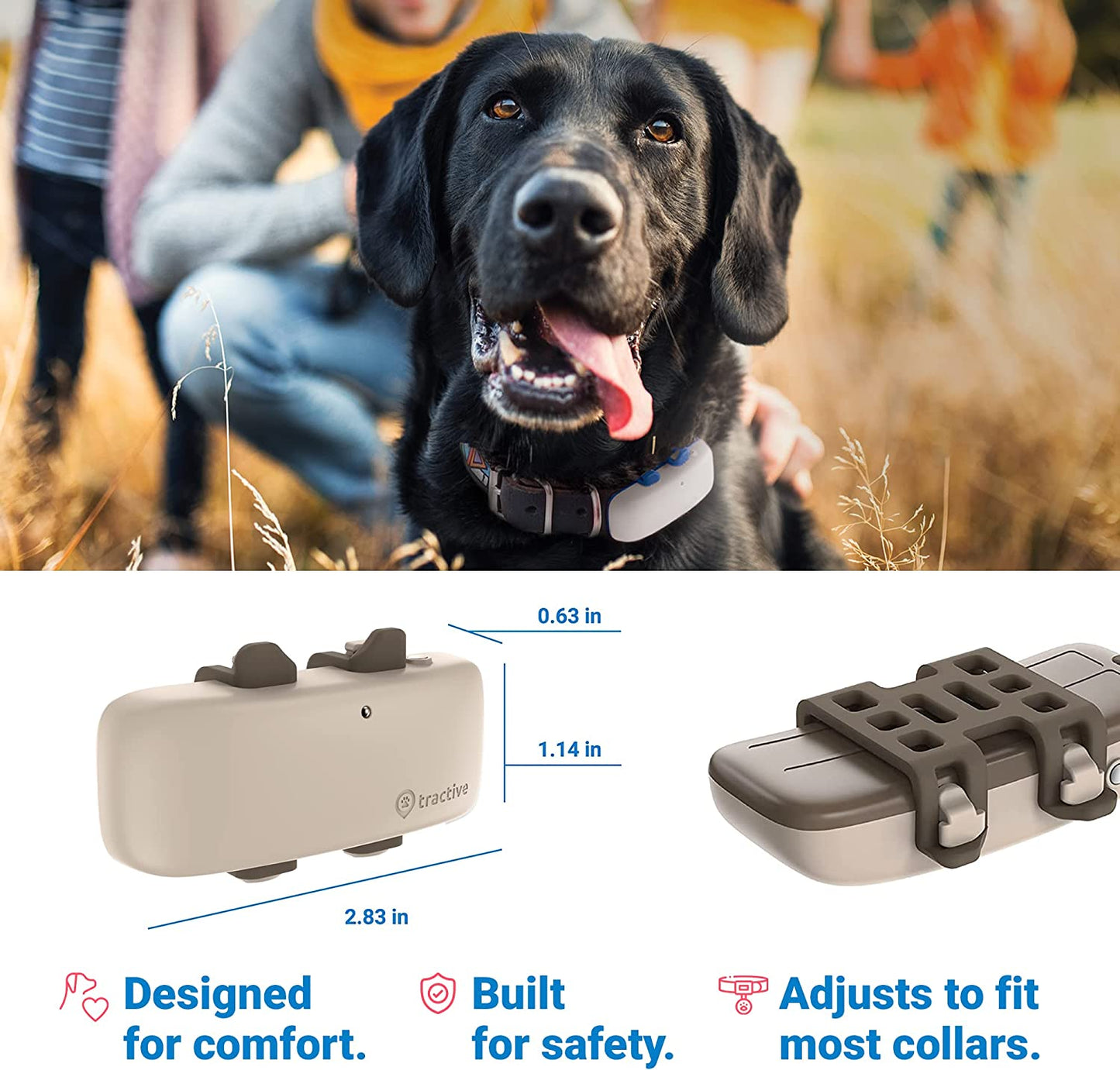 Tractive GPS Pet Tracker for Dogs Waterproof, GPS Location & Smart Activity Tracker