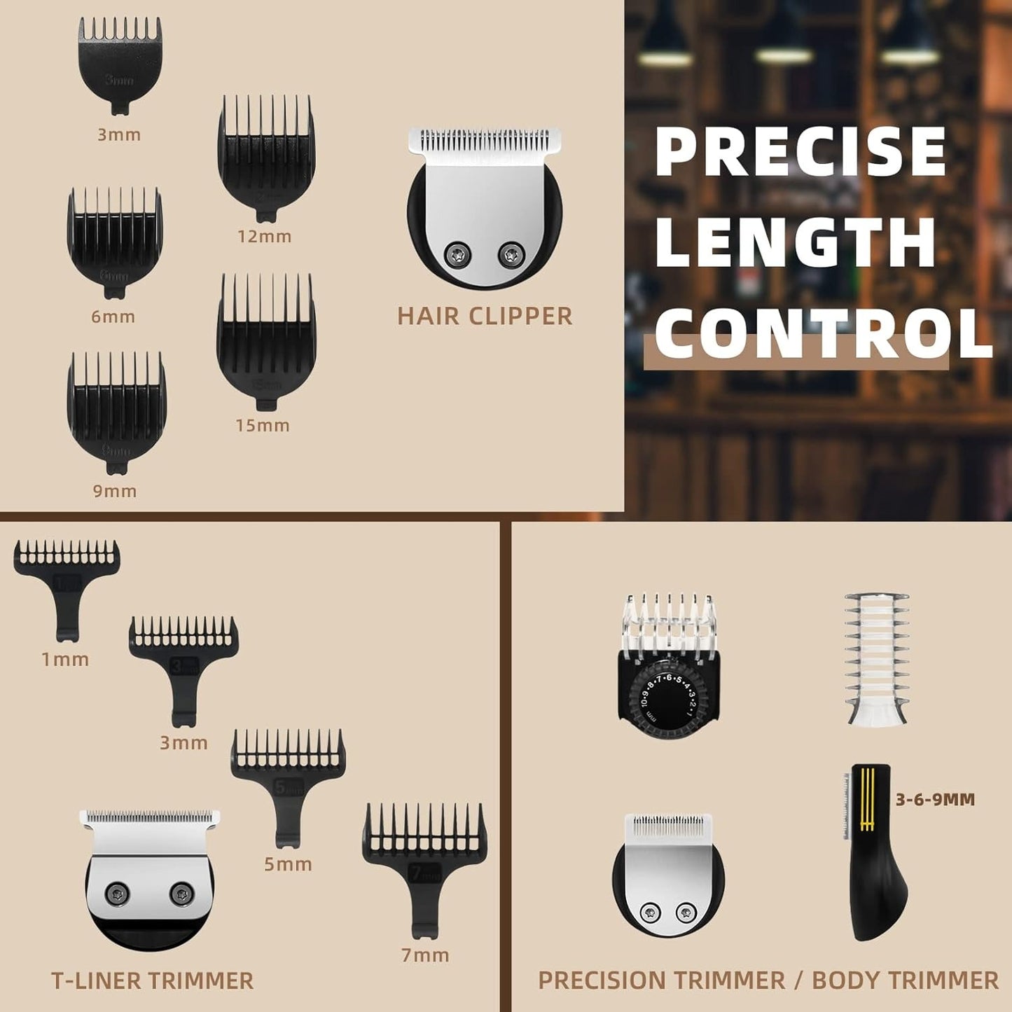 Ufree Beard Trimmer for Men, Electric Razor Shavers for Men