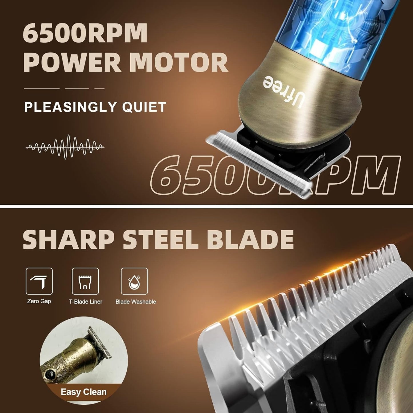 Ufree Beard Trimmer for Men, Electric Razor Shavers for Men