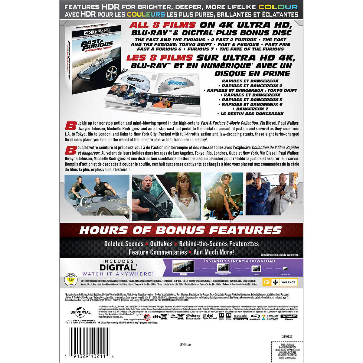 Fast and Furious 8 Movie Collection 4K-UHD