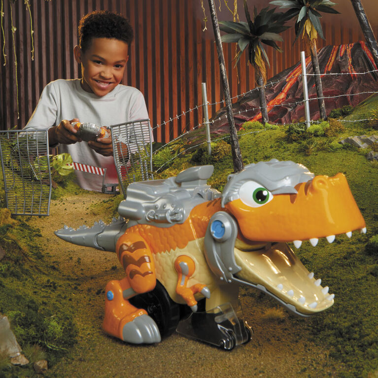 Little Tikes T-Rex Strike Remote Control Chompin' Walking Spinning Roaring Dinosaur Vehicle Toy