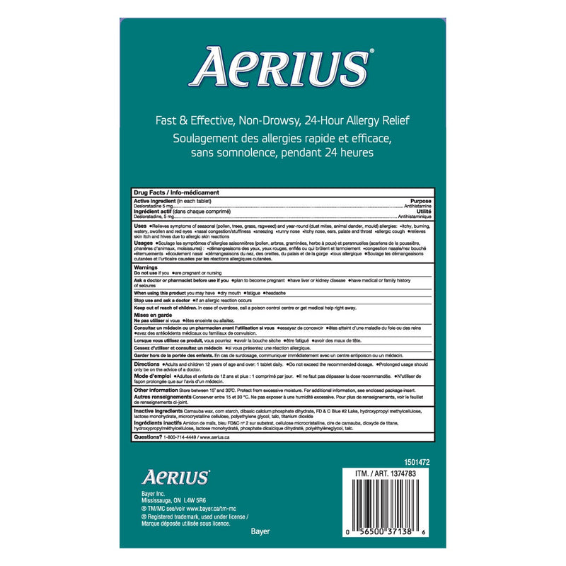 Aerius Allergy Relief, 130 Tablets