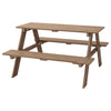 Light Brown Outdoor Picnic Table for Kids