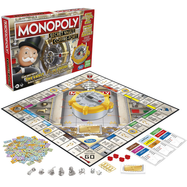 Hasbro Monopoly Secret Vault Board Game