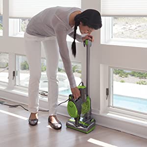 Shark CS110GN Corded Stick Vacuum, Ultra-Light, Converts to Handheld, Good for Pet Hair, Green