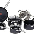 T-fal Sapphire 10pc Set (1qt/2qt/3qt saucepans, 5qt Dutch Oven, 28cm frypan, Universal Steamer)