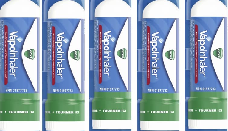 Vicks Inhaler for Quick Relief from Blocked Nose 0.5ml - Pack of 5