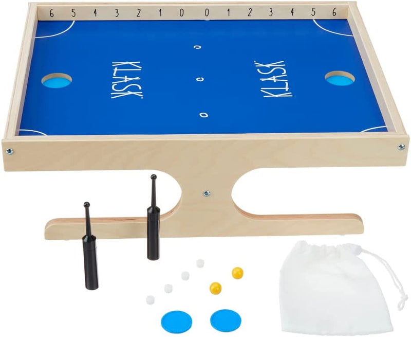 KLASK: The Magnetic Award-Winning Party Board Game of Skill - for Kids and Adults of All Ages That's Half Foosball, Half Air Hockey