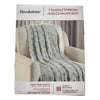 Brookstone Heated Throw Easy One Touch Built in Remote