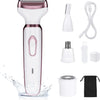 Women's 4-in-1 Electric Shaver: Portable Wet/Dry Body Grooming Kit