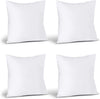 Utopia Bedding Throw Pillow Insert (Set of 4, White), 18 x 18 Inches Pillow for Sofa, Bed and Couch Decorative Stuffer Pillows