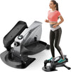 PERLECARE Under Desk Elliptical Portable Elliptical Machine, Desk Bike Pedal Elliptical with Adjustable Resistance & LCD Monitor, Non-Slip Quiet Elliptical Suitable for Gym Office Home - Model PCPE01