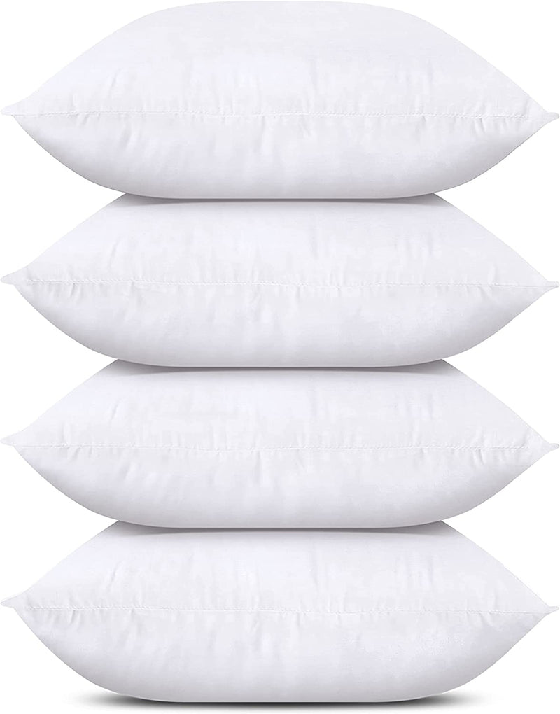 Utopia Bedding Throw Pillow Insert (Set of 4, White)