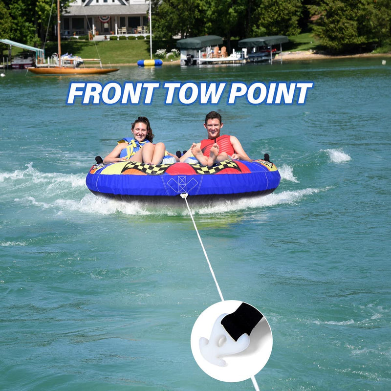 MewVeer 1~2 Person Foam Seats, Water Sport Towables with Drainage, Quick Connector, Large Capacity