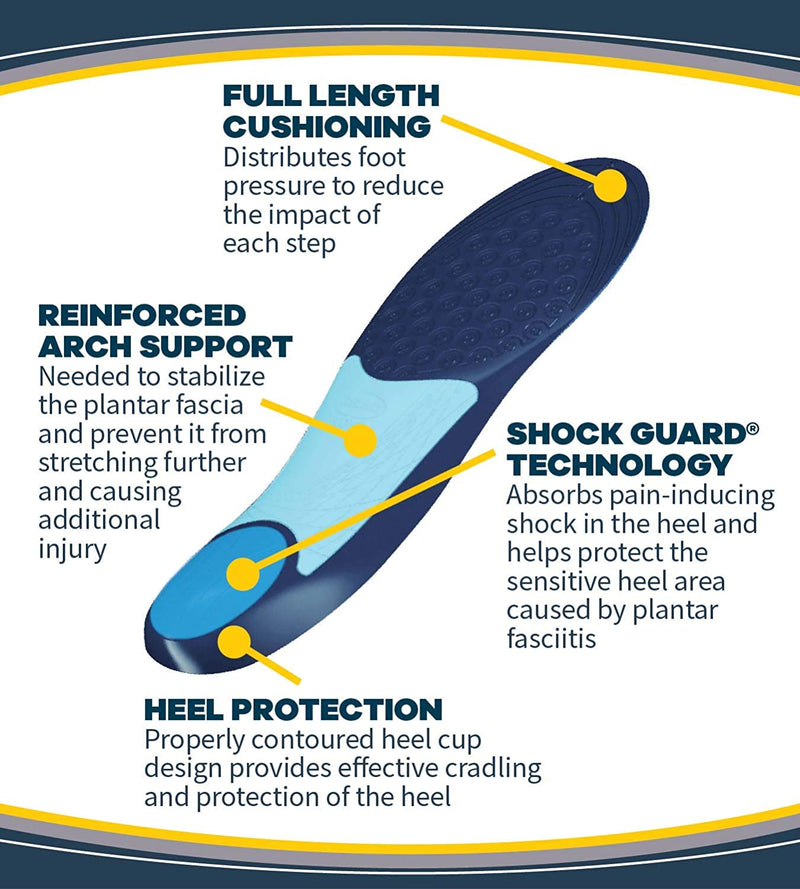 Dr. Scholl’s PLANTAR FASCIITIS Pain Relief Orthotics, Clinically Proven Relief and Prevention of Plantar Fasciitis Pain (for Women's 6-10)