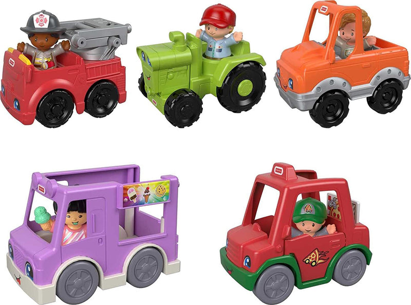 Fisher-Price Little People Around the Neighborhood Vehicle Pack, set of 5