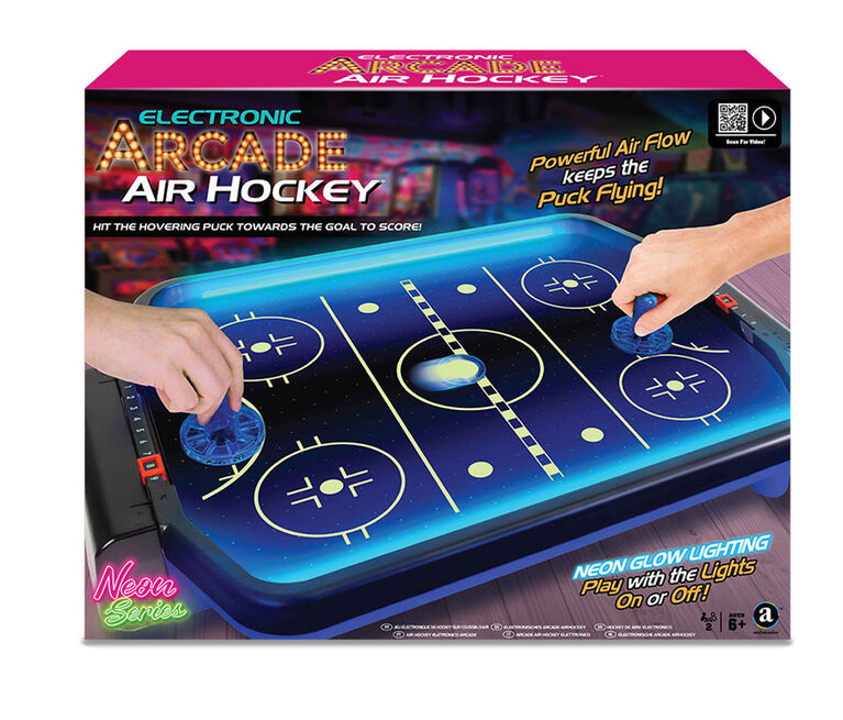 Ambassador Electronic Arcade Air Hockey (Neon)