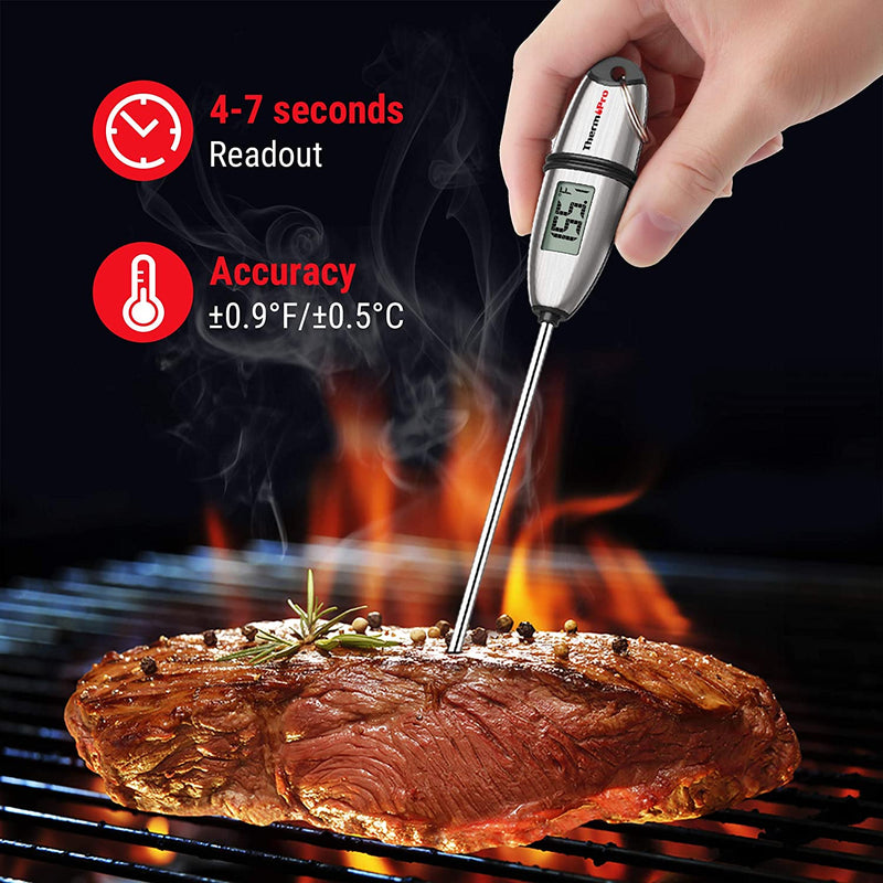 ThermoPro TP02S Instant Read Meat Thermometer Cooking for Kitchen Food Grill BBQ Steak Smoker Oil Milk Yogurt