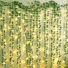 Artificial Ivy Vine Decor Set with LED String Lights - Ideal for Home, Wedding, and Garden Decoration