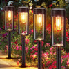 BUCASA Solar Pathway Lights Outdoor for Garden Yard Lawn Christmas Decor IP65 Waterproof Auto On/Off 6 Pack