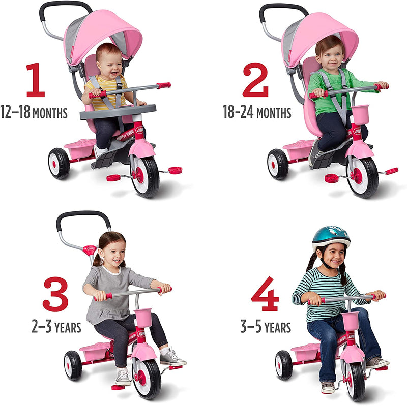 Radio Flyer 4-in-1 Stroll 'N Trike Pink