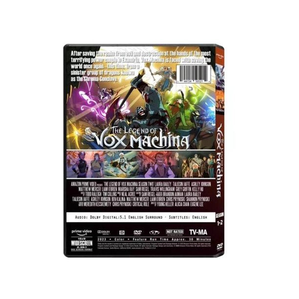 The Legend of Vox Machina Complete Season 1-2 [DVD]-English only