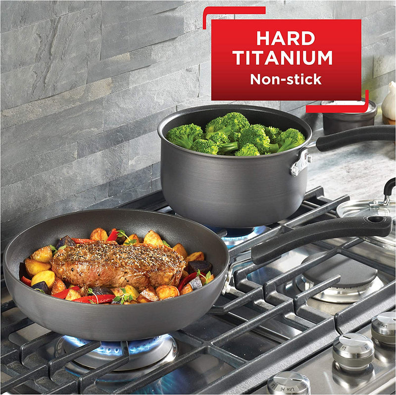 T-fal Ultimate Hard Anodized Nonstick Cookware Set 12 Piece