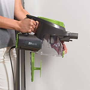 Shark CS110GN Corded Stick Vacuum, Ultra-Light, Converts to Handheld, Good for Pet Hair, Green