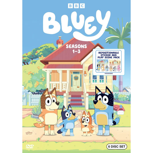 Bluey: Season 1-3 (6 Discs) (DVD), Family, BBC