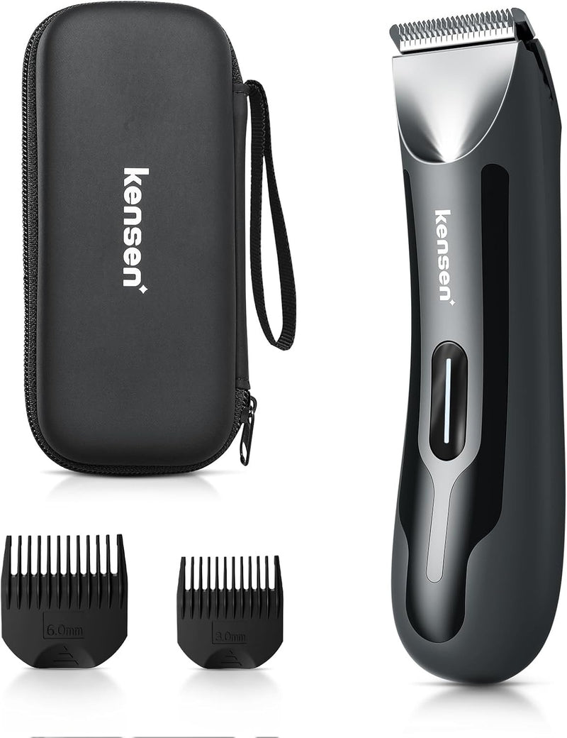 Body Hair Trimmer Men, kensen Electric Groin & Pubic Hair Trimmer Men