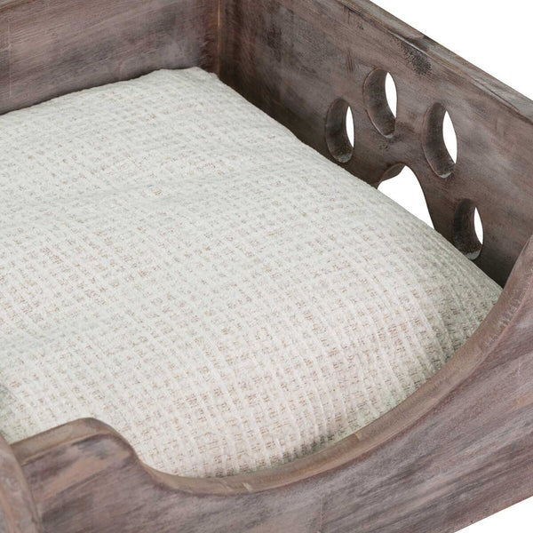 Bowser & Meowser Earth Friendly Recycled Wood Pet Bed, Bone Shape