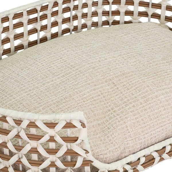 Bowser & Meowser Resin Wicker Pet Bed, Oval