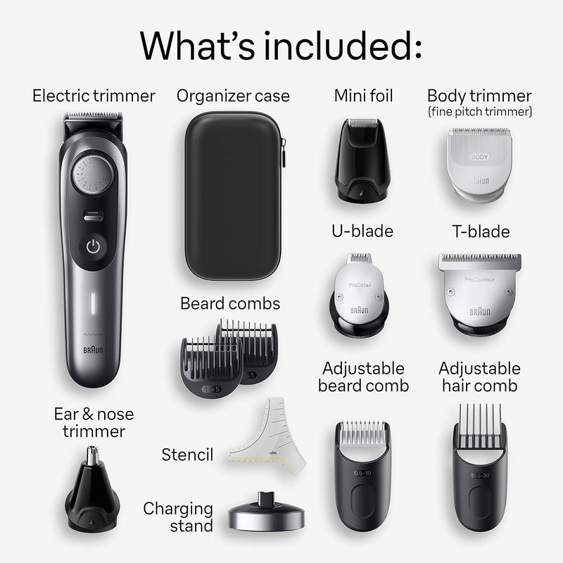 Braun All-In-One Style Kit Series 9 9440, 13-in-1 Trimmer for Men with Beard Trimmer