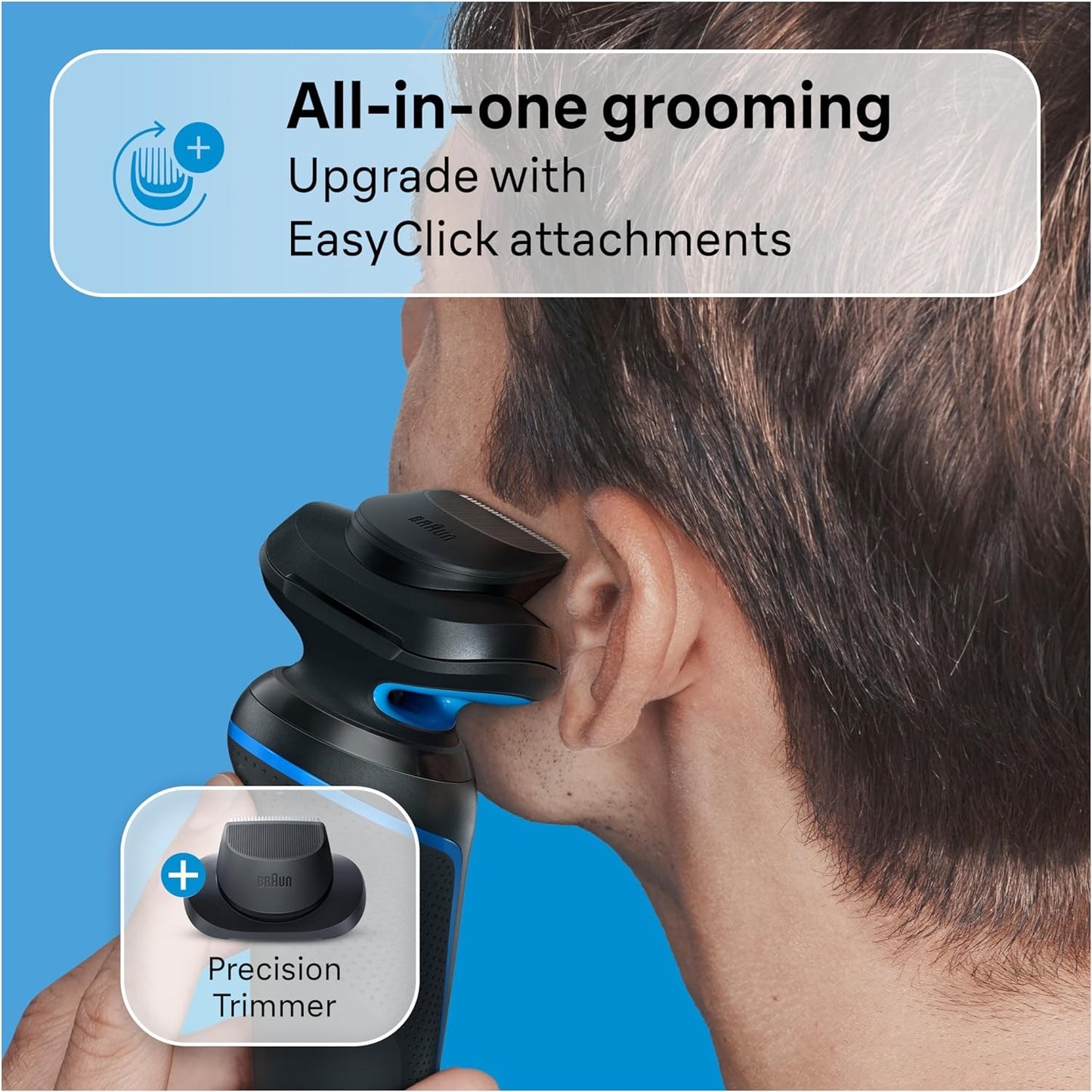 Braun Electric Shaver Kit for Men Series 5 5118s, Wet & Dry Turbo Shaving Mode