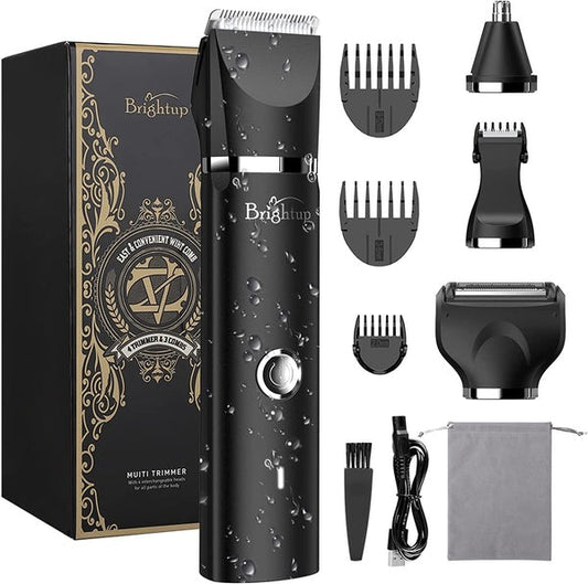 Brightup Body Hair Trimmer for Men | Wet & Dry