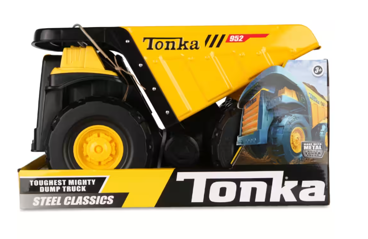 Tonka Steel Classics Toughest Mighty Dump Truck Toy Construction Vehicle For Kids, Ages 3+