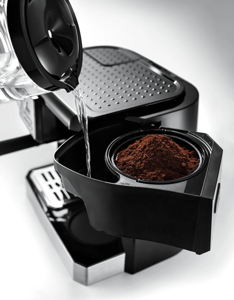 De'Longhi All-In-One Pump Espresso and Drip Coffee Machine with Advanced Cappuccino System