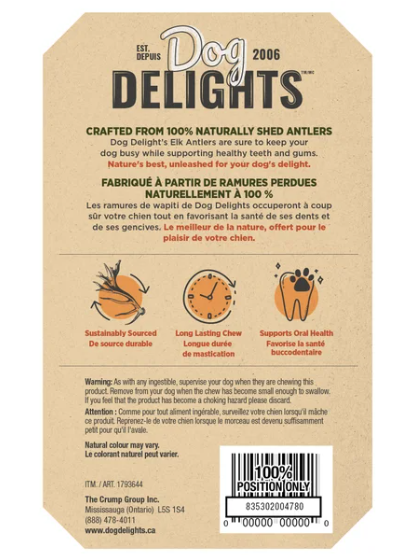 Dog Delights Elk Antlers, Pack of 3