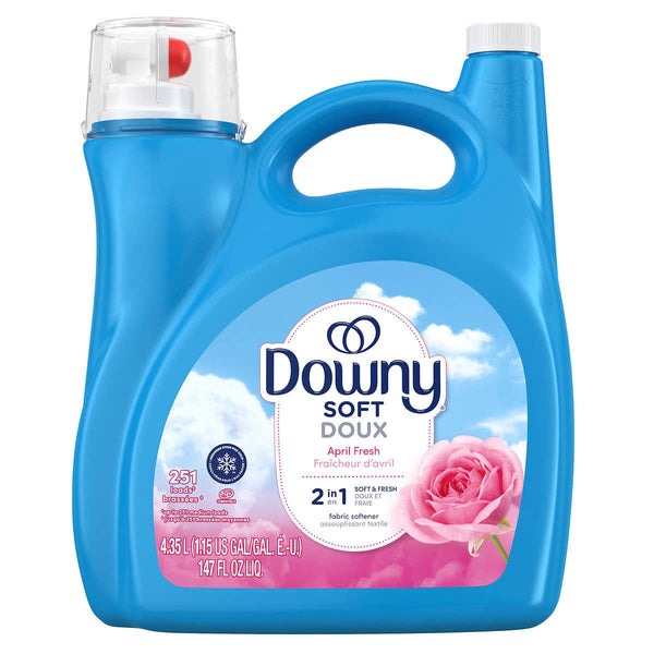 Downy Soft Liquid Fabric Softener April Fresh 4.35 L, 251 Loads